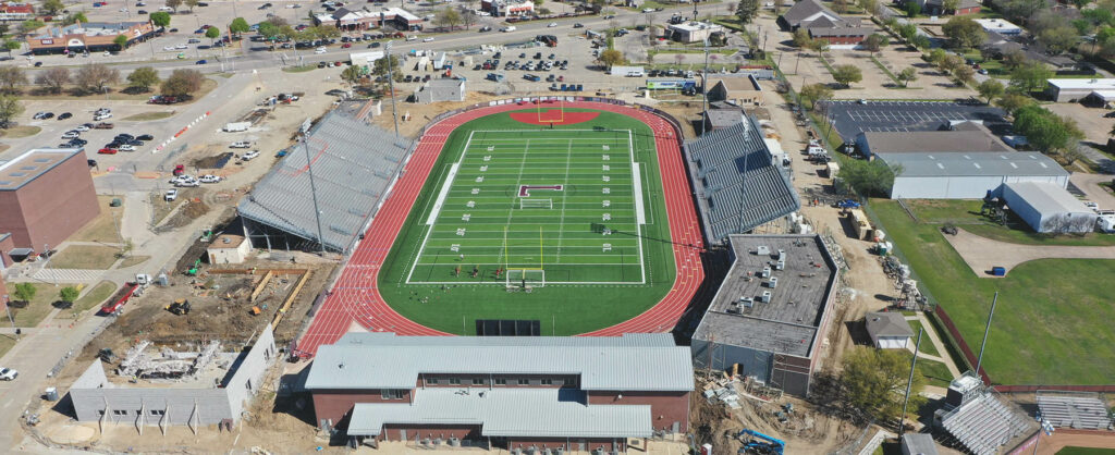 Lewisville High School Stadium - Paragon Sports Constructors