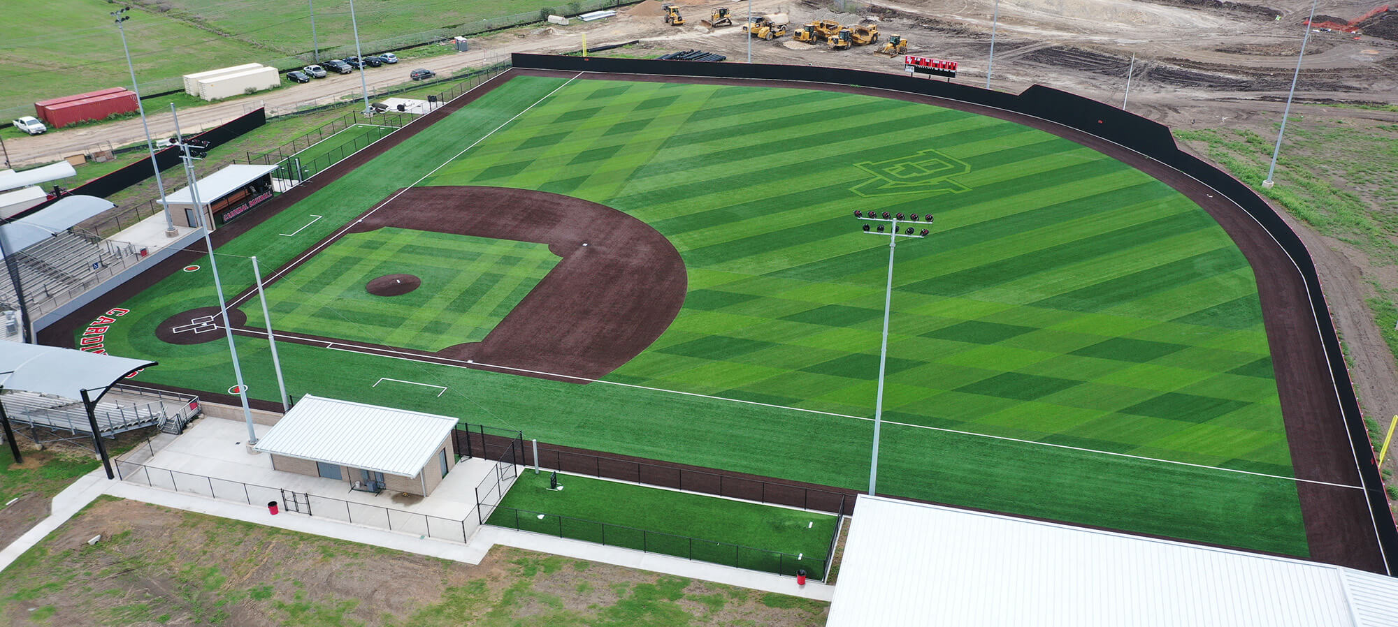 Del Valle High School Baseball Field Paragon Sports Constructors
