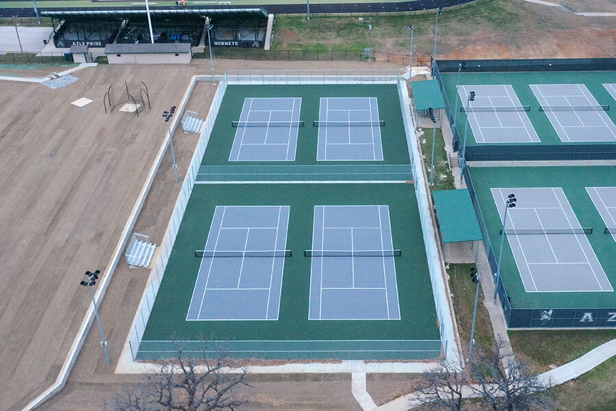 Azle High School Tennis Complex - Paragon Sports